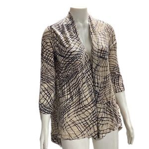 NIC + ZOE Cardigan Open Front Medium